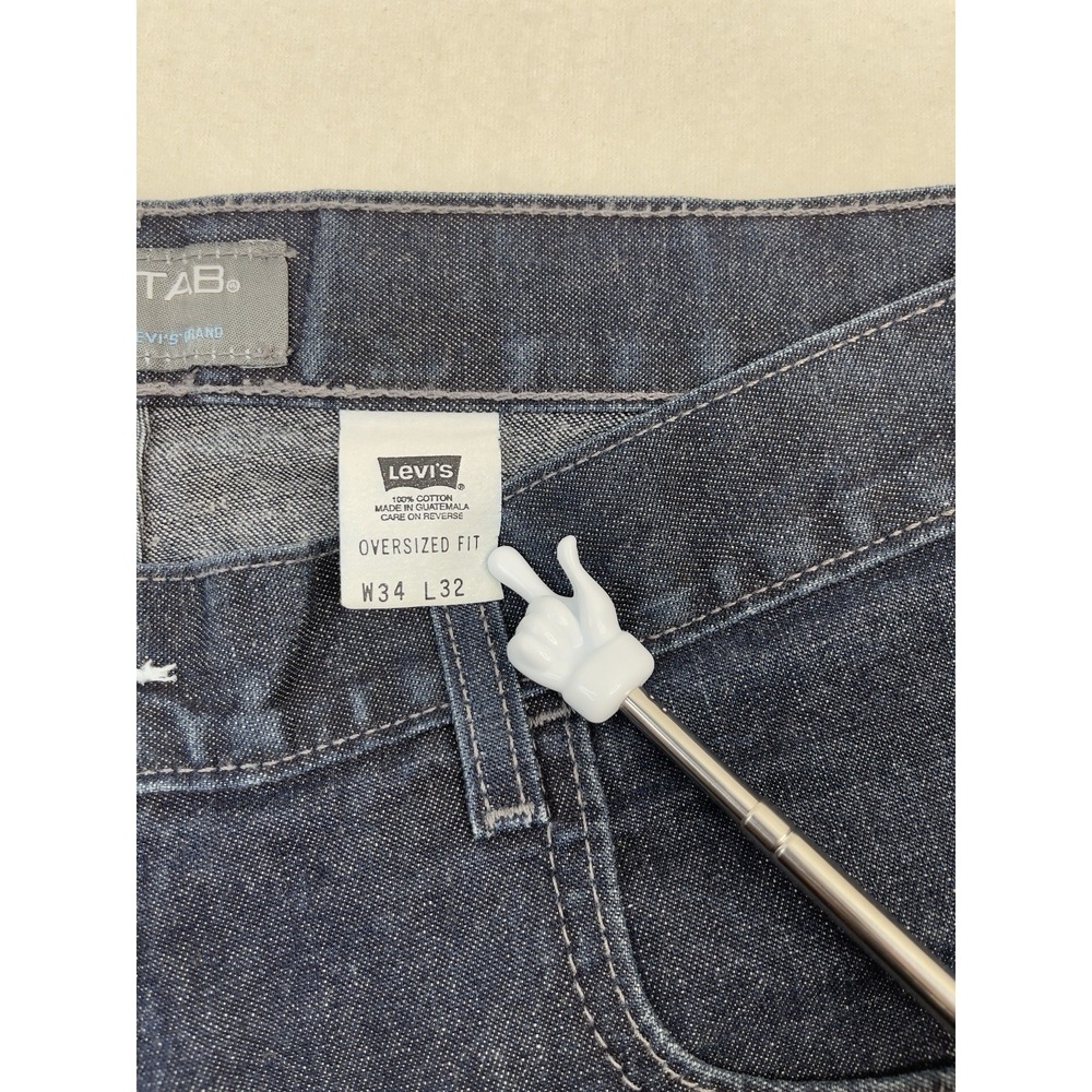 Vintage Levis SilverTab Jeans Men's 34X32 Oversized Fit Baggy Y2K - Picture 3 of 10